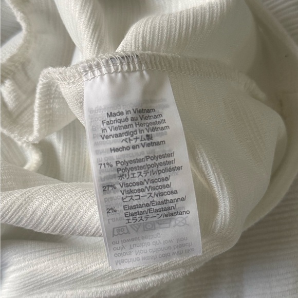 J. Crew White Textured Peplum Tunic with Bell Sleeves - Picture 6 of 6